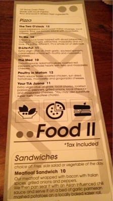 Menu photo 8 Clockwork Raleigh, NC