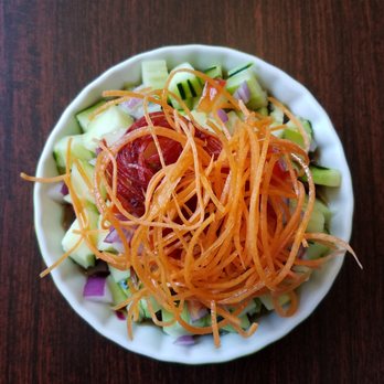 Vegan Plate - Cucumber side salad, refreshing starter, yum - Thai Near Me - Chicago, Illinois