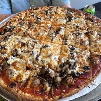 Jimano's Pizzeria - Sausage and extra mushroom thin crust. 16" is the Monday special! - Italian Near Me - Lafayette, Colorado Jimano's Pizzeria - Sausage and extra mushroom thin crust. 16" is the Monday special! - Italian Near Me - Lafayette, Colorado
