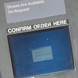 McDonald's - Unrelated but their screen was broken and i thought it was funny