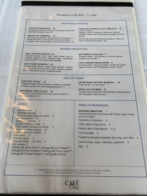 Menu photo 3 Café One Vancouver, BC Menu photo 3 Café One Vancouver, BC