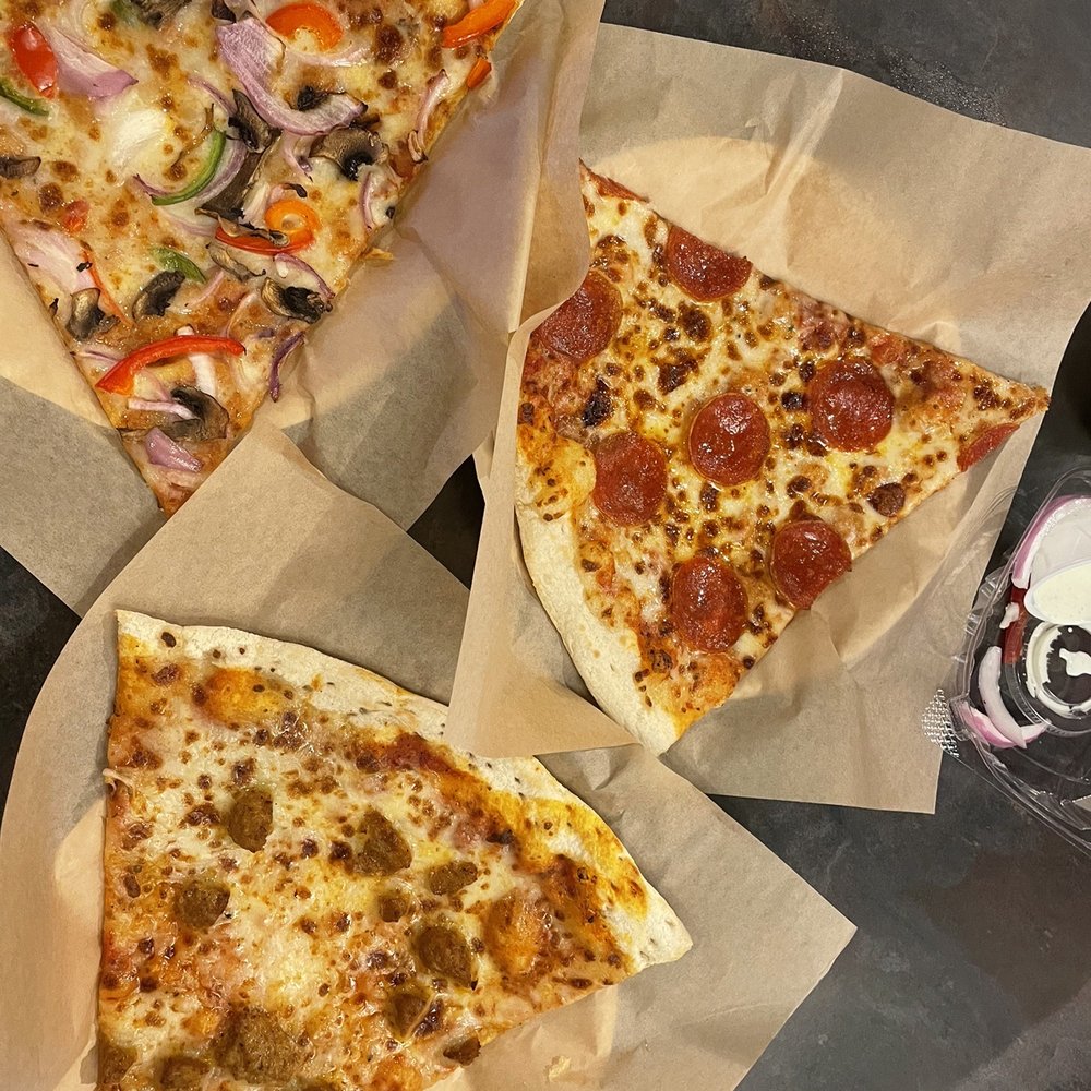 Veggie, pepperoni and Italian sausage. Veggie, pepperoni and Italian sausage.