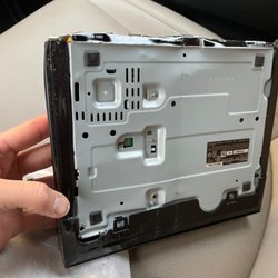 Run over DVD player