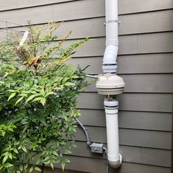 Radon Testing And Mitigation PNW - radon mitigation fan with electrical wiring