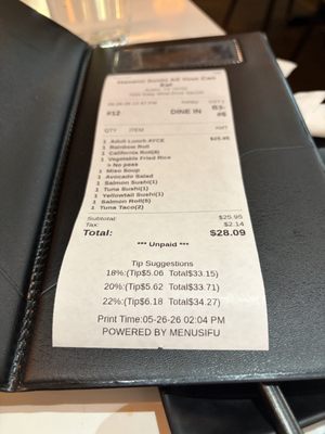 Menu photo 1 Hanami AYCE Sushi Austin, TX