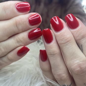 Angel Nails - Red gel manicure - Nail Salons Near Me - Mount Dora, Florida Angel Nails - Red gel manicure - Nail Salons Near Me - Mount Dora, Florida
