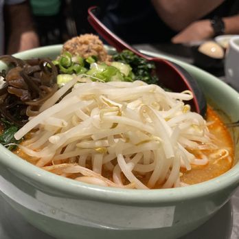 Menya Muso - Beautiful bowl of Spicy veggie ramen - Ramen Near Me - Seattle, Washington Menya Muso - Beautiful bowl of Spicy veggie ramen - Ramen Near Me - Seattle, Washington