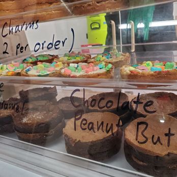 Cracked Cookies - Display case/flavors - Bakeries Near Me - Santa Cruz, California