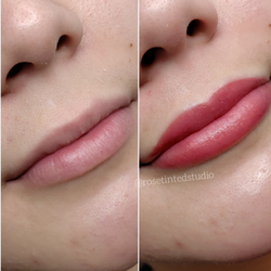 The Art of Lip Blushing - Before & After lipblushing.
IG: @rosetintedstudio
