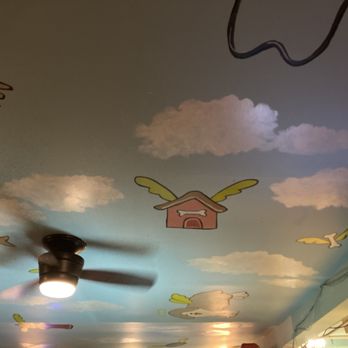 Barnaby's Cafe - Painted ceiling - American Near Me - Houston, Texas