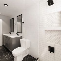 Aura Design Build - Bathroom design and 3d render