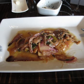 Masraff's - Garlic seared calamari, oyster mushrooms - New American Near Me - Houston, Texas