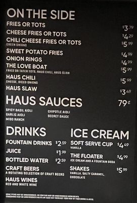 Menu photo 5 Dog Haus Burbank, CA