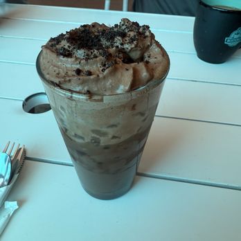 Mornings on First - Oreo iced coffee. Was good but on the sweeter side so don't get if you don't mind super sweet and a little bitter combo. - Breakfast & Brunch Near Me - Livermore, California Mornings on First - Oreo iced coffee. Was good but on the sweeter side so don't get if you don't mind super sweet and a little bitter combo. - Breakfast & Brunch Near Me - Livermore, California
