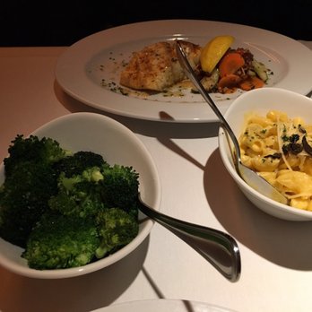 Ocean Prime - Truffle mac and cheese, broccoli, grouper - Seafood Near Me - Washington, DC, District of Columbia