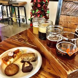 Special event 12/06/2025, their annual pairing of 4 holiday treats with a taster flight of 4 holiday ales for $21. Yummy!