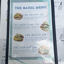 The bagel menu The bagel menu