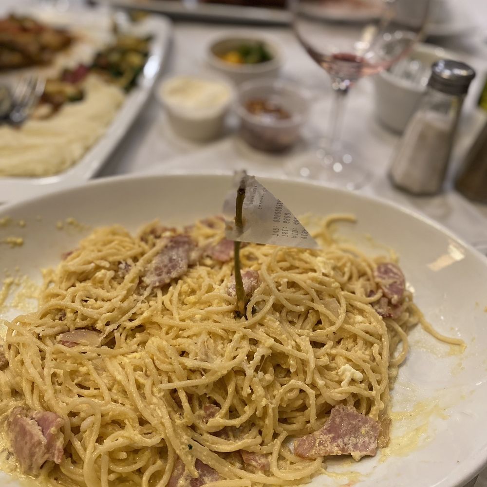 La Lupa Ristorante - I surrender! I couldn't finish the spaghetti carbonara! - Italian Near Me - North Haven, Connecticut