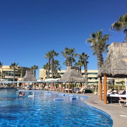 Pool and palapas Pool and palapas
