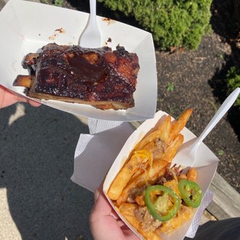 Taste of Buffalo - BW's Barbecue- ribs were excellent and loaded fries - Festivals Near Me - Buffalo, New York