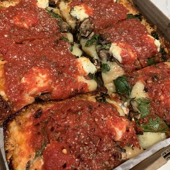 Square Pizza - Our pizza order melting with cheese. - Pizza Near Me - San Diego, California Square Pizza - Our pizza order melting with cheese. - Pizza Near Me - San Diego, California