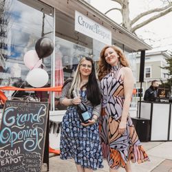 Crow & Teapot - Owners, Kelly and Nicole Grand Opening Crow and Teapot Consignment Boutique Clothing Consignment Thrift Store. Central New Jersey Cranbury