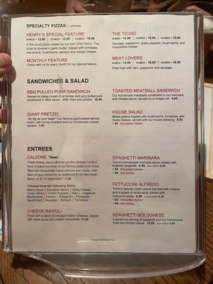 Menu photo 1 Ticino Pizzeria New Glarus, WI