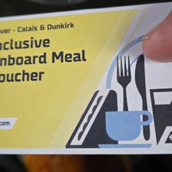Dfds Seaways Uk - English Channel - Meal ticket.