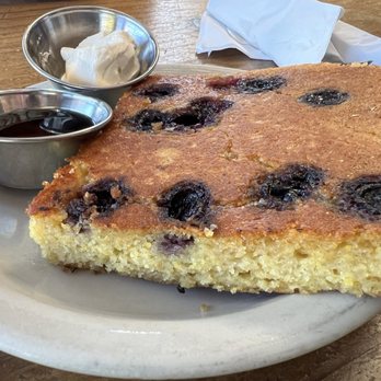 Bouldin Creek Cafe - Grilled Blueberry Cornbread - Vegetarian Near Me - Austin, Texas Bouldin Creek Cafe - Grilled Blueberry Cornbread - Vegetarian Near Me - Austin, Texas