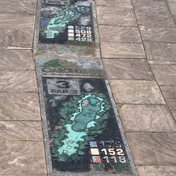 Oak Hills Golf Club - Very cool inlaid course map.