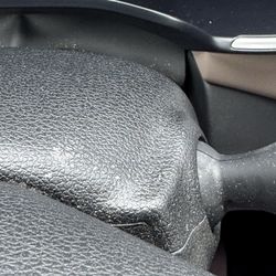 Top of steering wheel