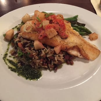 North Beach Fish Camp - Pan seared flounder with red beans & rice - New American Near Me - Neptune Beach, Florida North Beach Fish Camp - Pan seared flounder with red beans & rice - New American Near Me - Neptune Beach, Florida