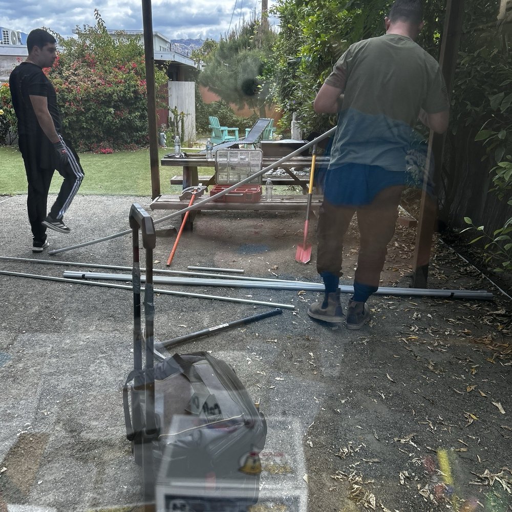 Laying conduit Laying conduit