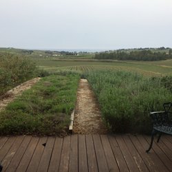 La Foresteria Planeta Estate - View of herb garden and hills from our room's private porch