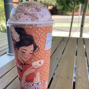MoonTea - Jasmine tea with pitaya whipped cream - Coffee & Tea Near Me - Sunnyvale, California MoonTea - Jasmine tea with pitaya whipped cream - Coffee & Tea Near Me - Sunnyvale, California