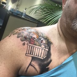 Electric Empire - First step in a Calvin and Hobes piece.