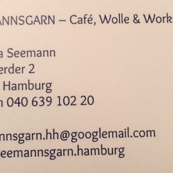 Seemannsgarn - Visitenkarte - Cafes Near Me - Hamburg, HH