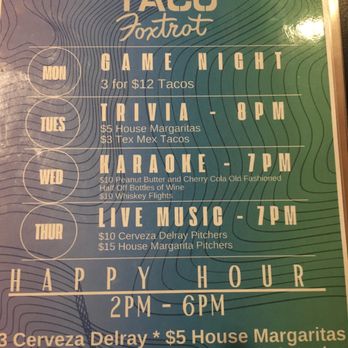 Whiskey Taco Foxtrot - Weekly schedule of events - Whiskey Bars Near Me - Clawson, Michigan Whiskey Taco Foxtrot - Weekly schedule of events - Whiskey Bars Near Me - Clawson, Michigan