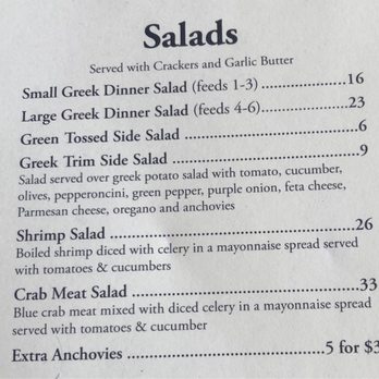 Angelo's Seafood Restaurant - Salads - Seafood Near Me - Panacea, Florida Angelo's Seafood Restaurant - Salads - Seafood Near Me - Panacea, Florida