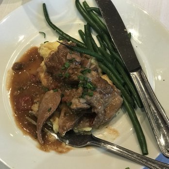 Seasons 52 - Mediterranean-Style Australian Lamb Shank served with sautéed green beans and Yukon mash. Lamb very tender and cooked perfect. - Seafood Near Me - Birmingham, Alabama Seasons 52 - Mediterranean-Style Australian Lamb Shank served with sautéed green beans and Yukon mash. Lamb very tender and cooked perfect. - Seafood Near Me - Birmingham, Alabama