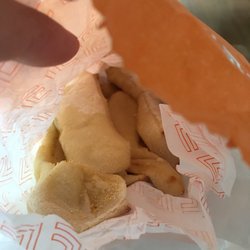 Little Caesars - Crushed undercooked breadsticks