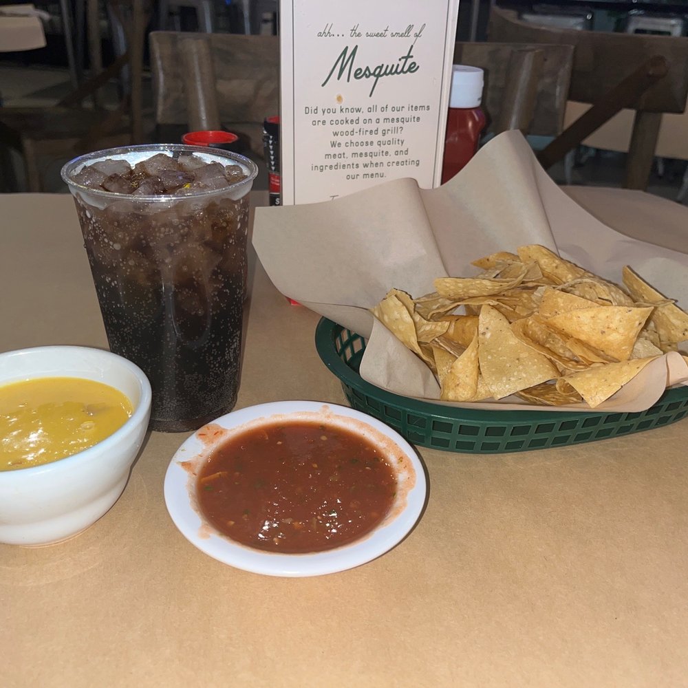Skeeter's Mesquite Grill - Small Chips & Queso - Burgers Near Me - Houston, Texas
