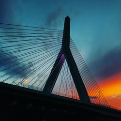Washington Park Florist - One of our photo canvases featuring a Zakim sunset. Many choices available as well as custom orders.