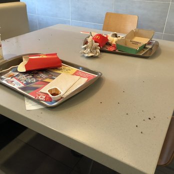 McDonald's - Tables left like this the whole time I was here for about 30 mins while writing this review. - Burgers Near Me - Austin, Texas McDonald's - Tables left like this the whole time I was here for about 30 mins while writing this review. - Burgers Near Me - Austin, Texas