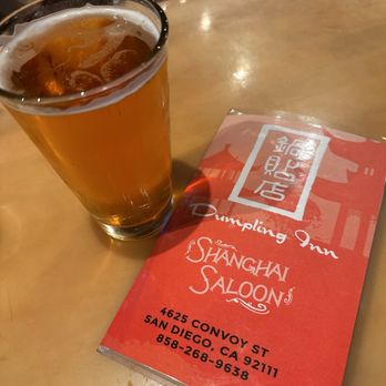 Dumpling Inn - Kirin while looking at the menu at what to order - Chinese Near Me - San Diego, California