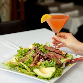 Ritz Cafe - Sliced Steak with avocado, red onions, and roasted corn salsa - Cafes Near Me - Northport, New York Ritz Cafe - Sliced Steak with avocado, red onions, and roasted corn salsa - Cafes Near Me - Northport, New York