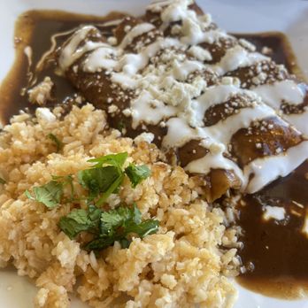 El Rincon Restaurant - Chicken Enmoladas with Red Rice - Mexican Near Me - San Diego, California El Rincon Restaurant - Chicken Enmoladas with Red Rice - Mexican Near Me - San Diego, California