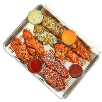 Egg N Bird - Hand-Tossed Tenders! Pick from 4 delicious flavors: Crack Sauce, Nashville Hot, Garlic Parmesan, Korean Sauce. - Chicken Shop Near Me - Plano, Texas