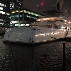 Goodman - Apparently the owner is the guy who owns the Westfield shopping centre chains, the boat is worth approximately £100 million