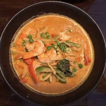 Dancing Crab Thai Noodle House - Red Curry Noodle with shrimp - Thai Near Me - Pittsburgh, Pennsylvania Dancing Crab Thai Noodle House - Red Curry Noodle with shrimp - Thai Near Me - Pittsburgh, Pennsylvania